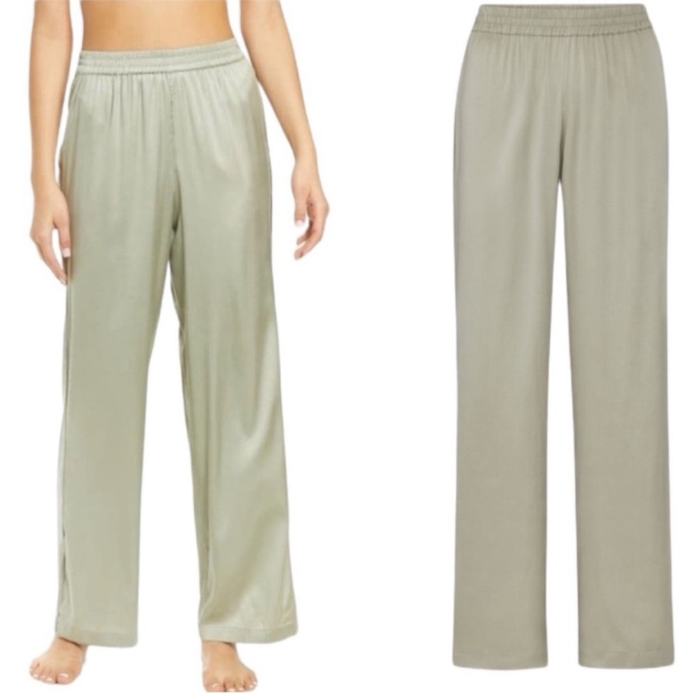 NWT Skims Stretch Silk Pajama Pants in Talc SZ X-Large